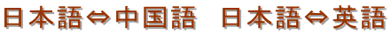中国語 翻訳 中国語翻訳